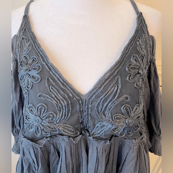 NEW FREE PEOPLE - Babydoll dress tunic Bali Badlands - Picture 9 of 12